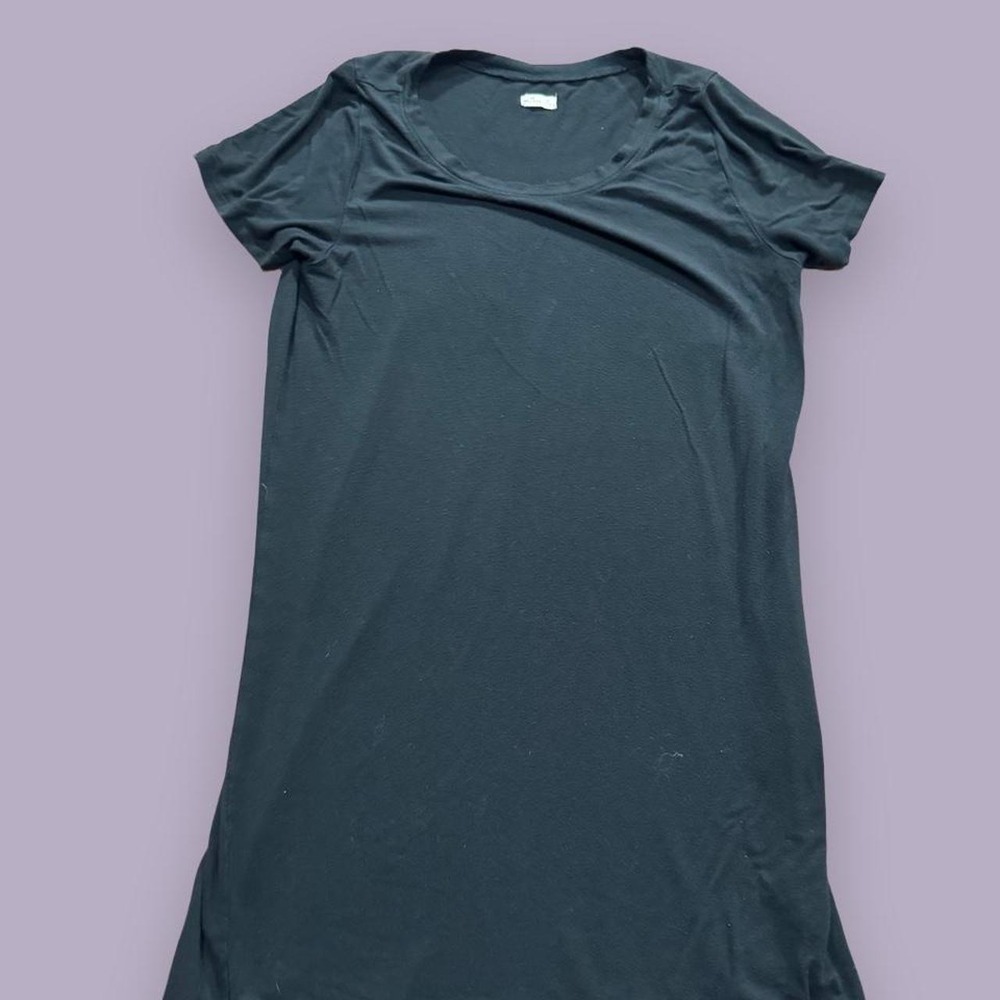 Hollister Black Scoop Neck Mini Dress Womens XS Y2K Casual Short Sleeve